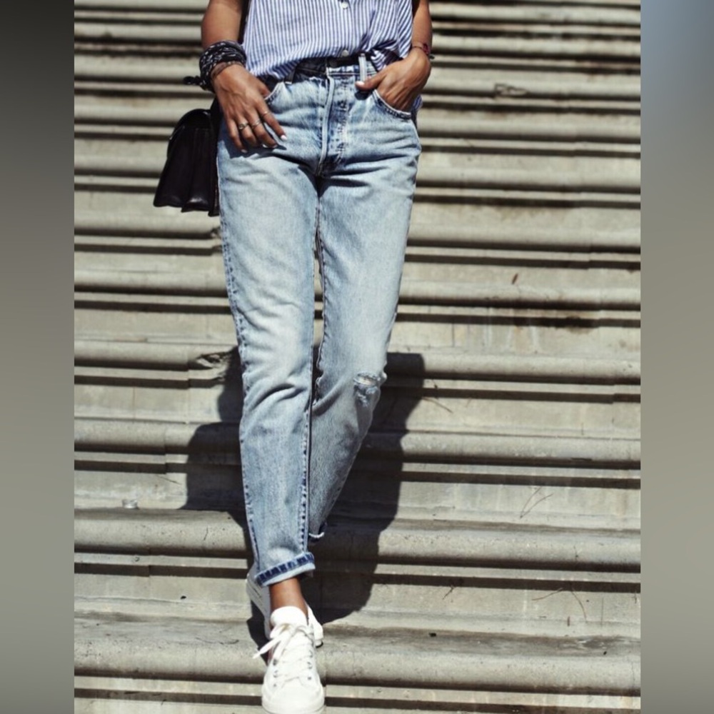 Levi's Light Blue 501 skinny Jeans